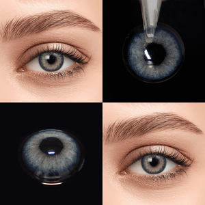 Queen Blue eye effect close-up and product close-up