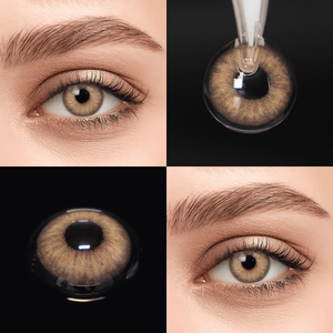 Queen Brown III eye effect close-up and product close-up