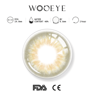 Taylor Brown product specifications, Wooeye logo on top, FDA and CE certification marks on bottom