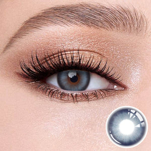 Natural looking Human Barbie Blue contact lense with soft limbal ring for dark eyes
