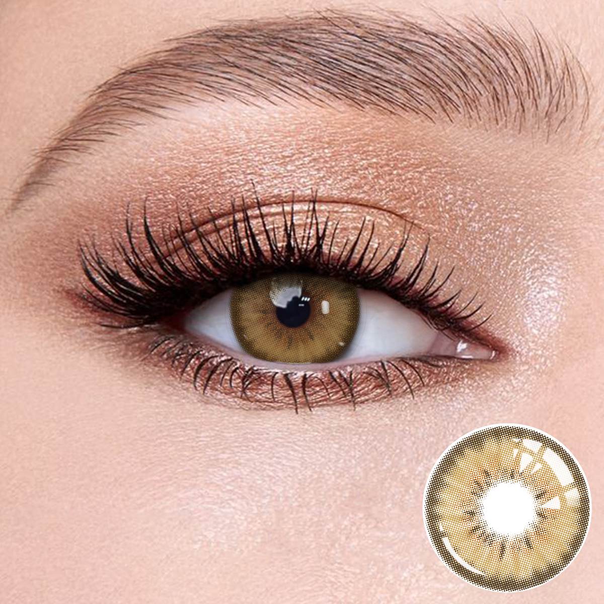 Wooeye Mocha Hazel Brown Contact Lenses | 1 Year