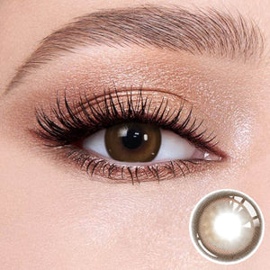 Glossy Brown lenses for daily social events