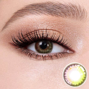 Yel Dream Elflow pink contacts for a romantic date