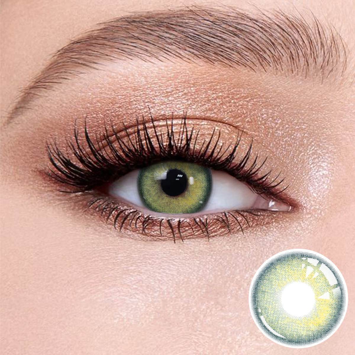 Petal Blue contact lense for brown eyes - Wooeye