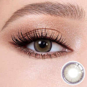Glossy Grey Natural contact lense
