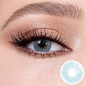 Mulberry Blue contact lense for brown eyes - Wooeye