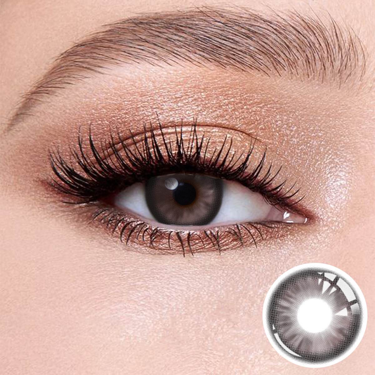 eye　ピーチ2 Wooeye Peach Brown Contact Lenses | 1 Year