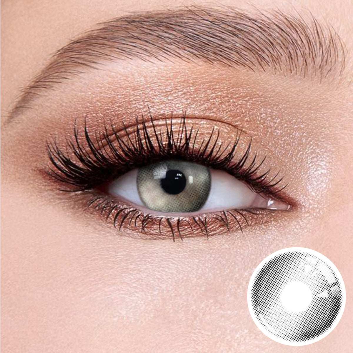 Wooeye Glass Gray Contact Lenses | 1 Year