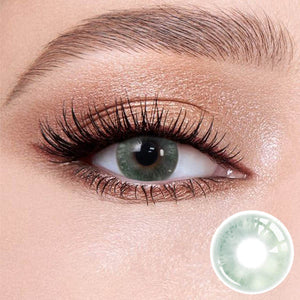 Clouds Green Natural contact lense