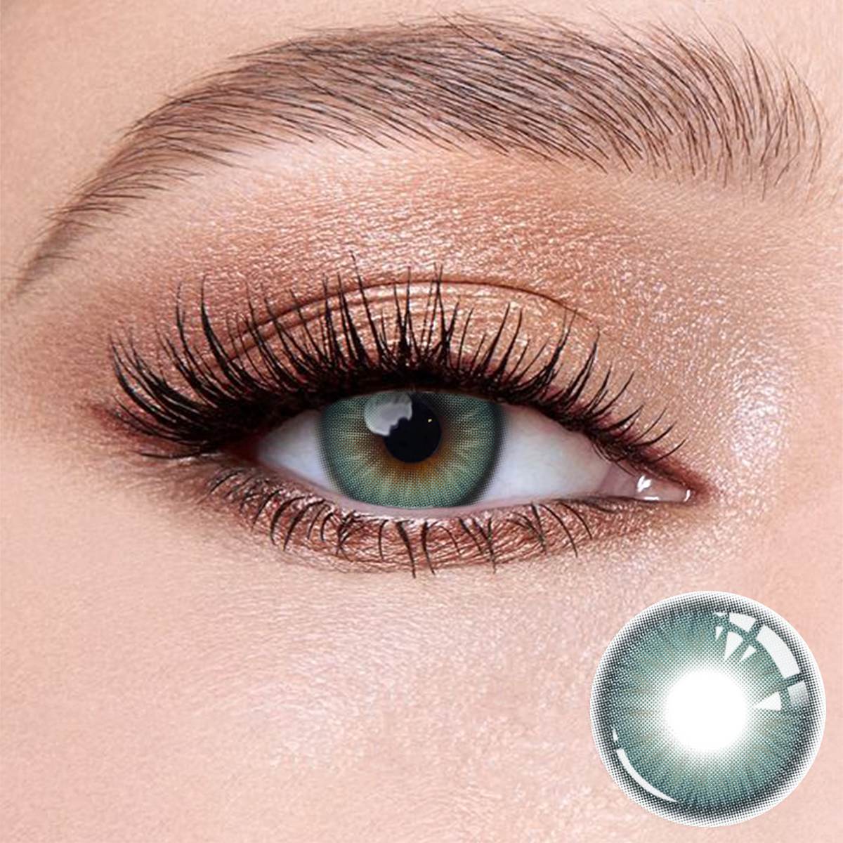 Wooeye Nut Green Contact Lenses | 1 Year