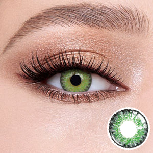 Eye effects of wearing Forest Green Contact Lenses