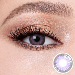 Eye effects of wearing Diamond Purple Contact Lenses