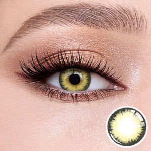 Eye effects of wearing Queen Brown I Contact Lenses