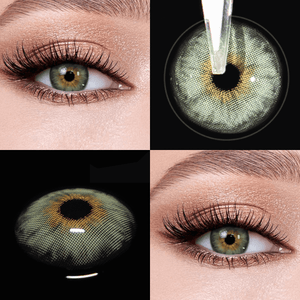 CloudsGreen eye effect close-up and product close-up