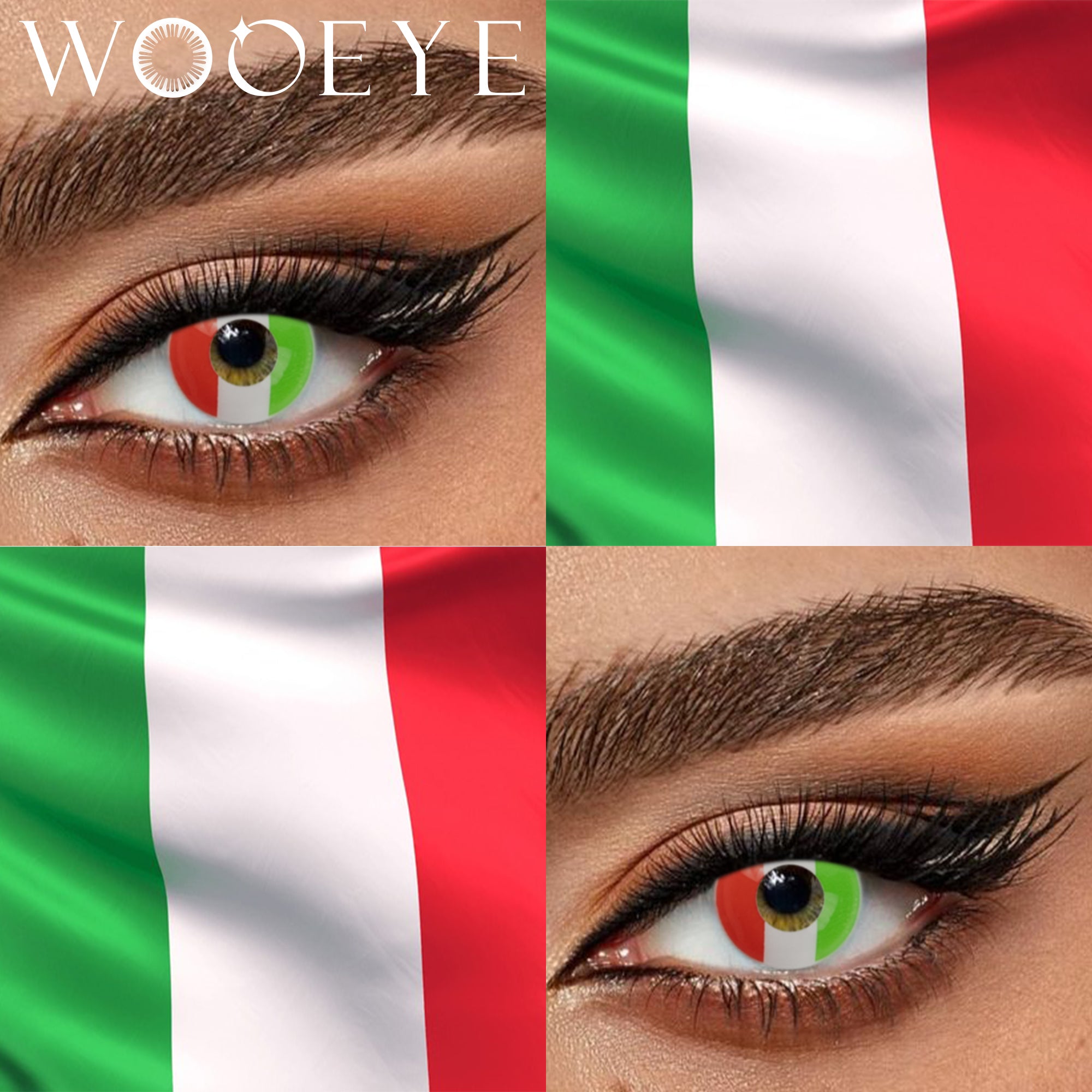 Wooeye Flag Italy Contact Lenses | 1 Year