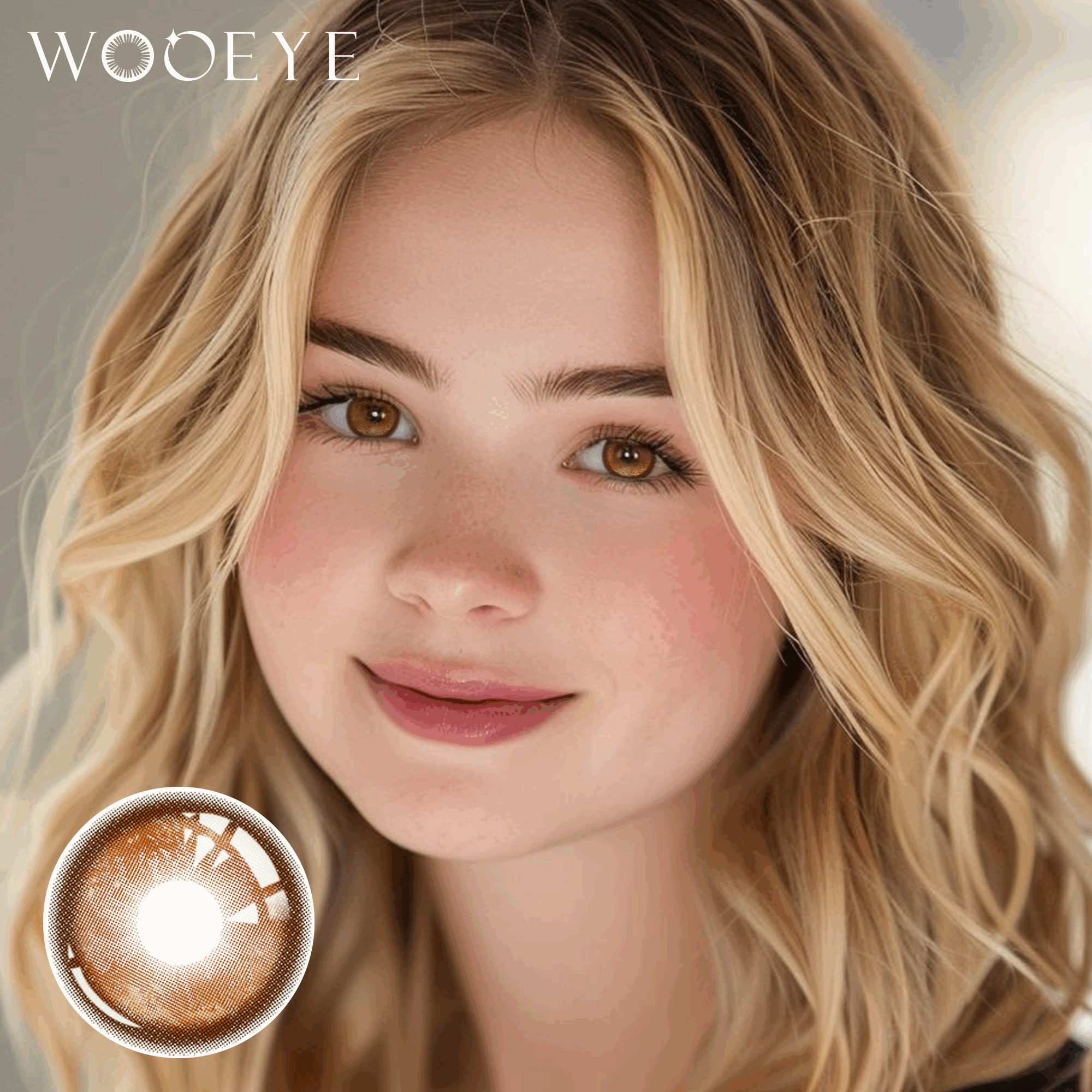 Wooeye Thermo Aura Brown Contact Lenses | 1 Year