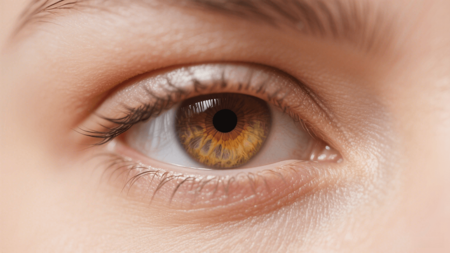 Light amber eyes that sparkle with mystery