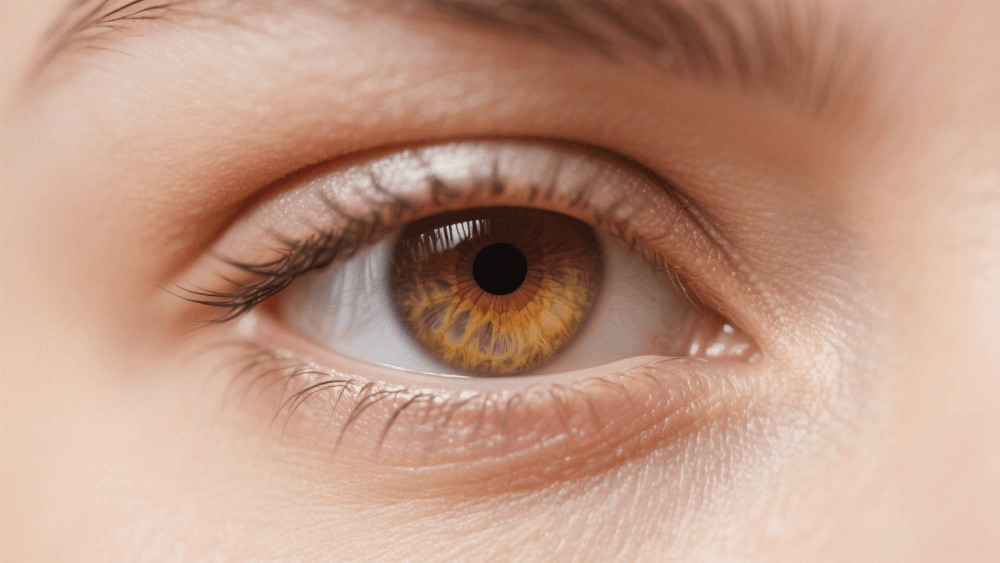 Light amber eyes that sparkle with mystery
