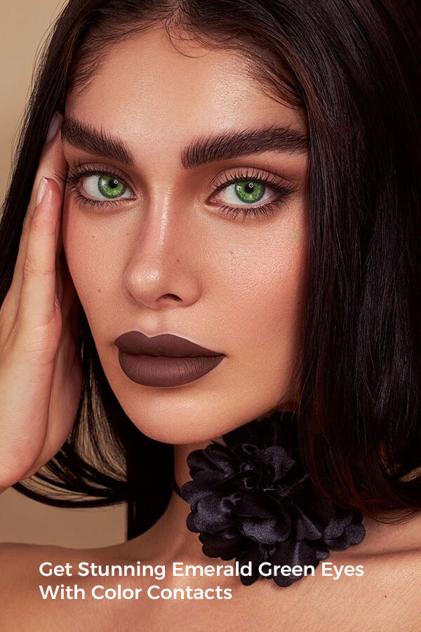 Get Stunning Emerald Green Eyes With Color Contacts