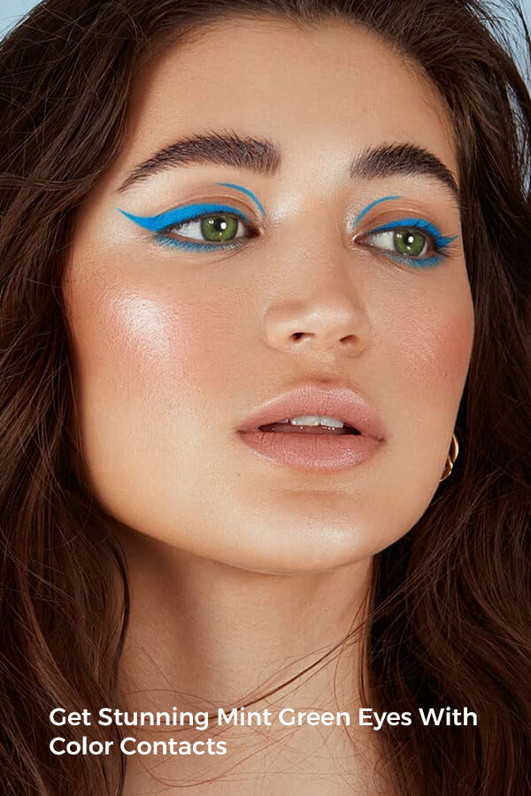 Get Stunning Mint Green Eyes With Color Contacts