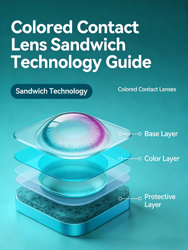 Colored Contact Lens Sandwich Technology Guide
