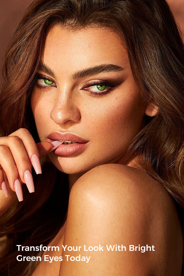 Transform Your Look With Bright Green Eyes Today