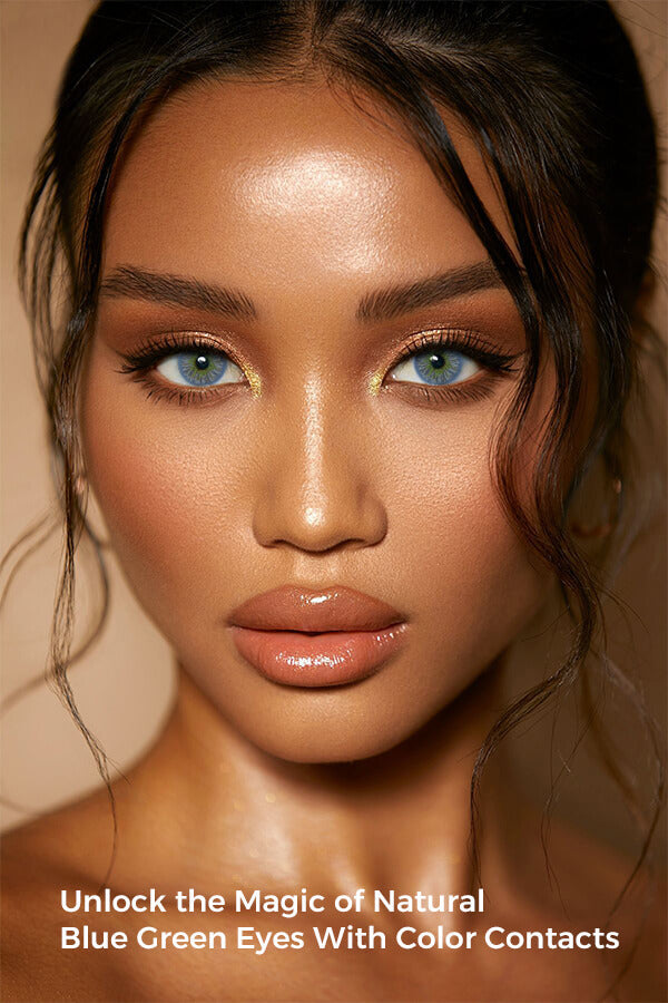 Unlock the Magic of Natural Blue Green Eyes With Color Contacts