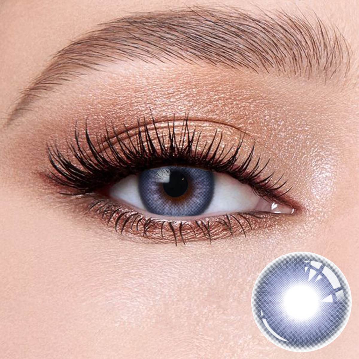 Wooeye Nut Blue Contact Lenses | 1 Year