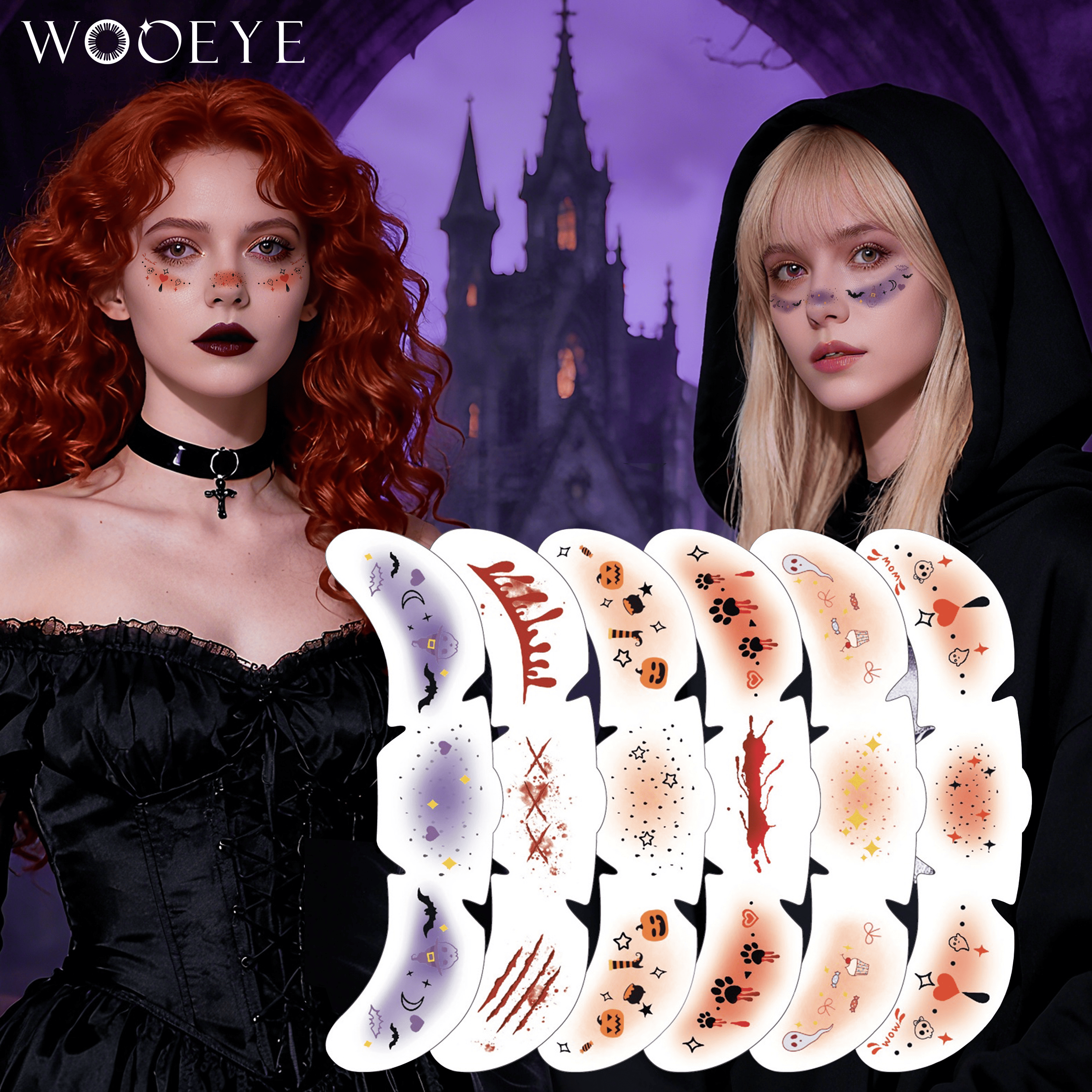 Wooeye Halloween face stickers