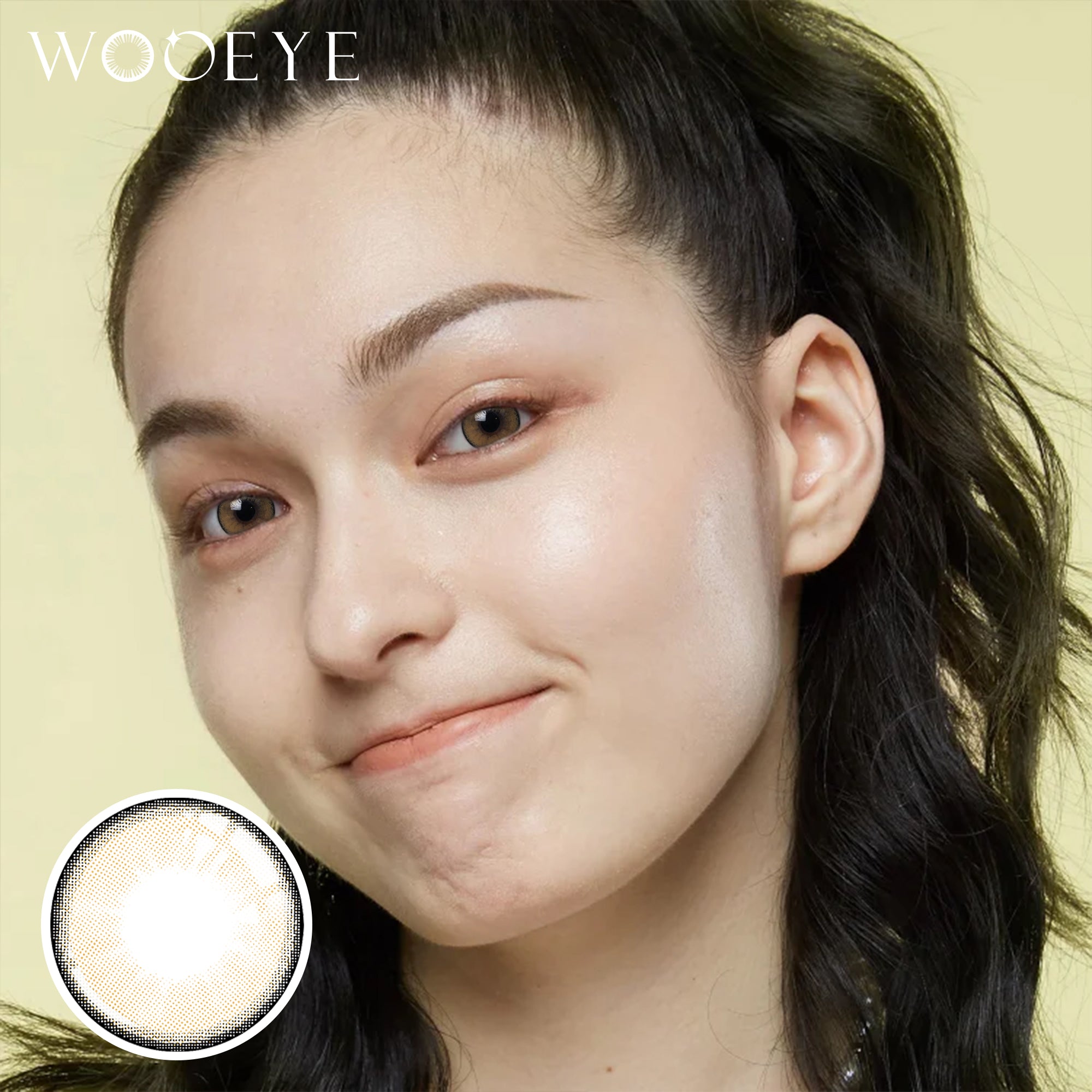 Wooeye Moon Brown Contact Lenses | 1 Year