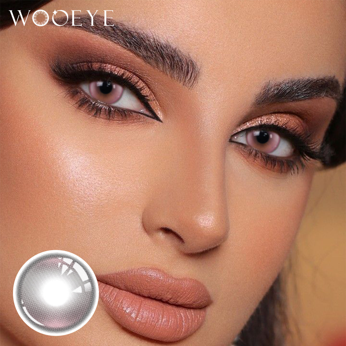Wooeye Halo Pro Pink Contact Lenses | 1 Year