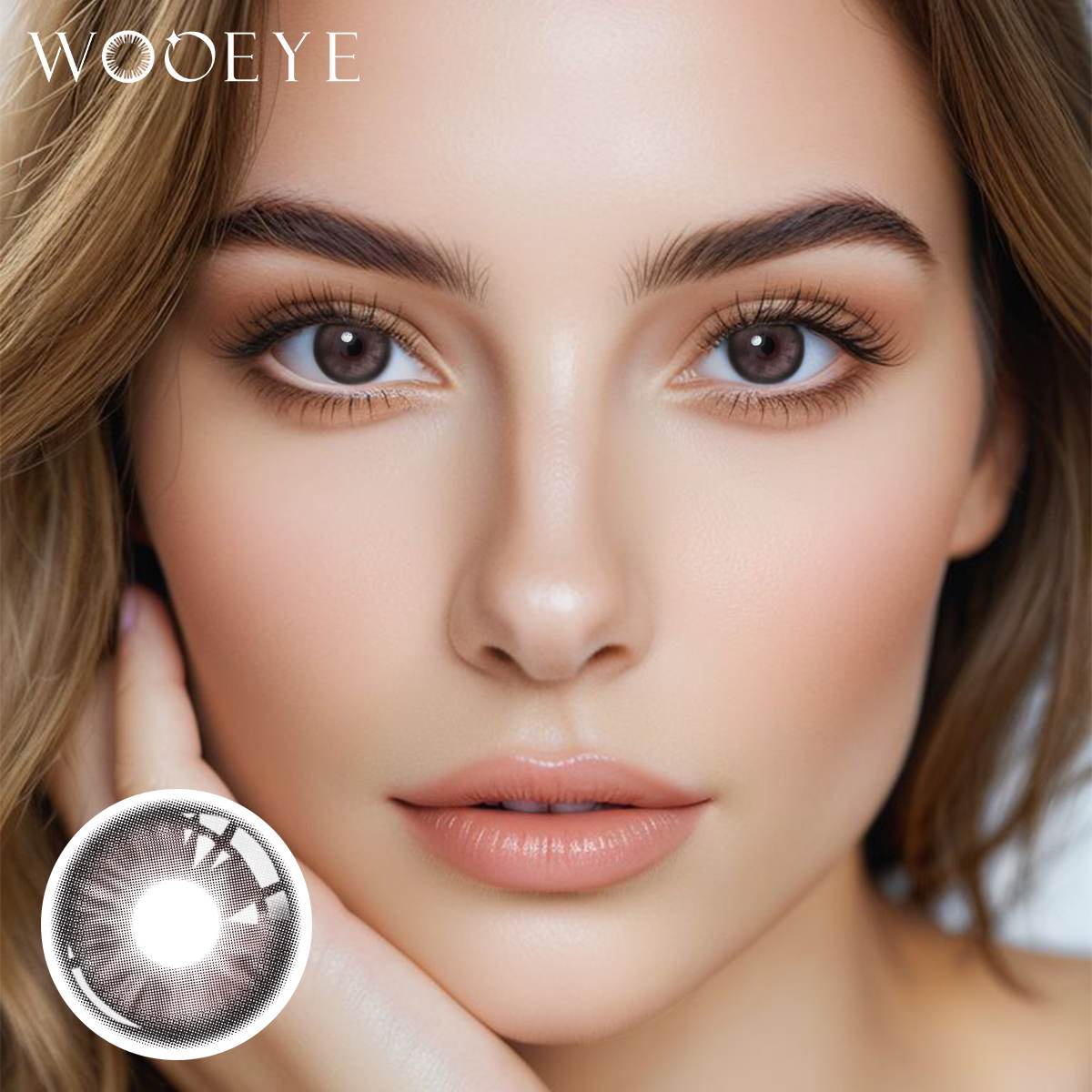 Wooeye Peach Brown Contact Lenses | 1 Year