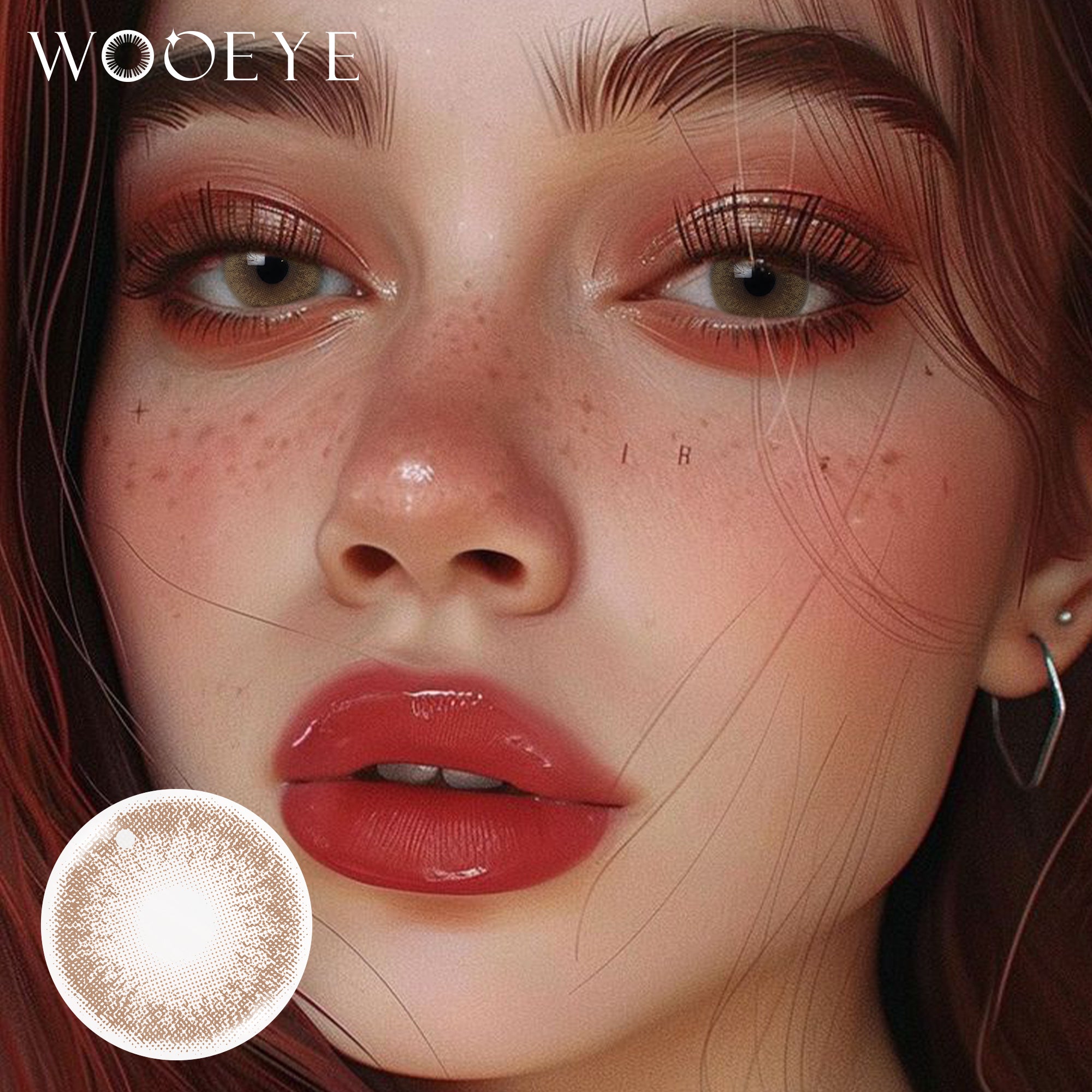 Wooeye Coffee Brown Contact Lenses | 1 Year