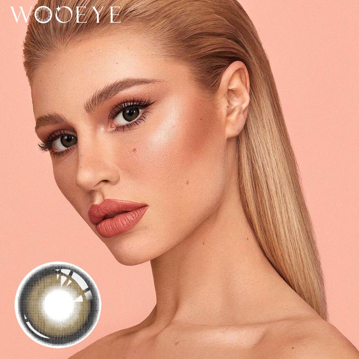 Wooeye Milk black Grey Contact Lenses | 1 Day,10 Pcs