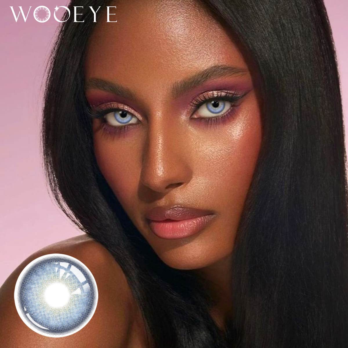 Wooeye Freesia Blue Contact Lenses | 1 Year
