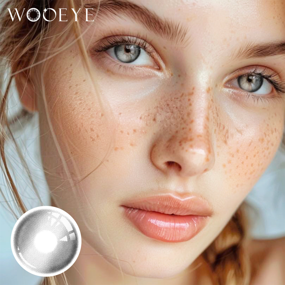 Wooeye Glass Gray Contact Lenses  | 1 Year