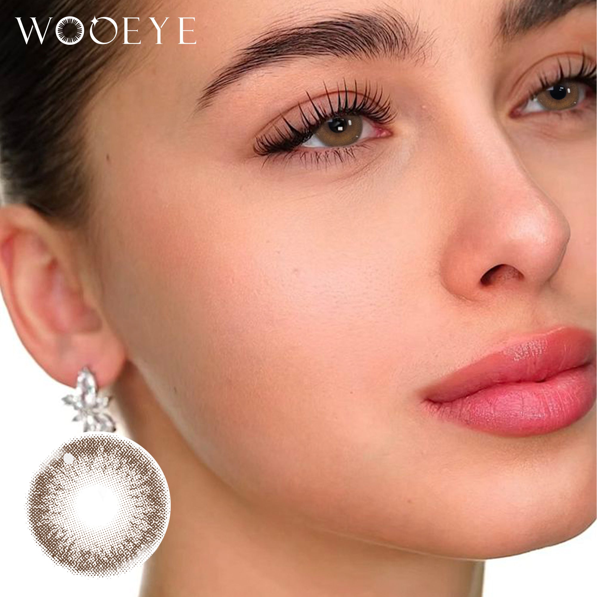 Wooeye Coffee Gray Contact Lenses | 1 Year
