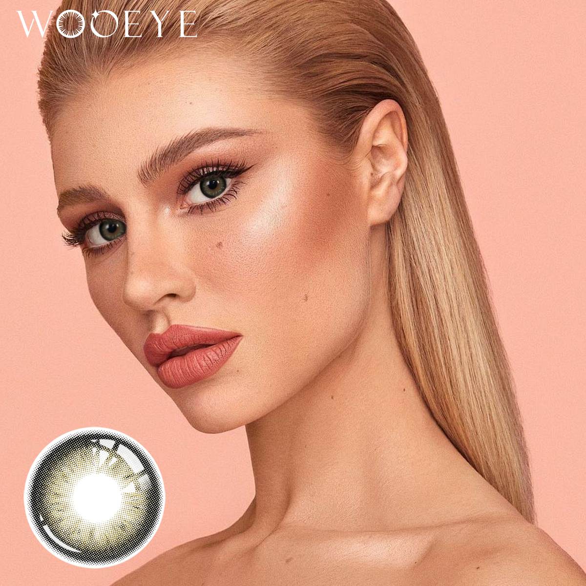 Wooeye Black Amber Grey Contact Lenses | 1 Day,10 Pcs