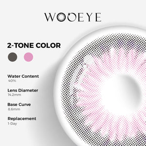 Diamond Purple Contact Lenses Color Contacts specifications: 14.2mm diameter, 8.6mm base curve, and 40% water content for daily comfort.