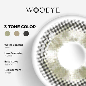 Master Brown Color Contacts specifications: 14.2mm diameter, 8.6mm base curve, and 40% water content for daily comfort.