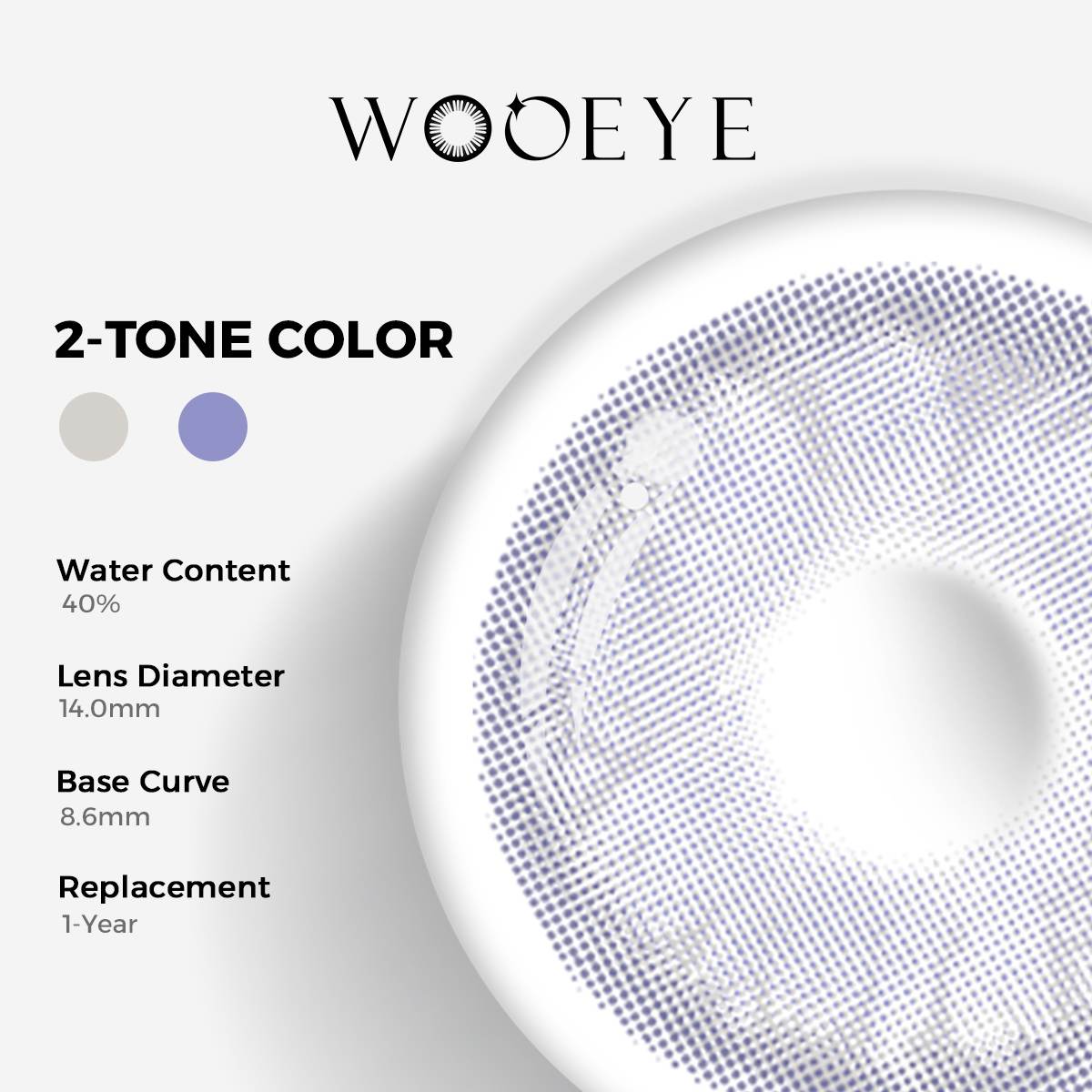 Wooeye Banshe Light Blue Contact Lenses | 1 Year