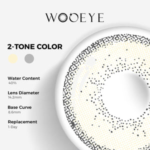 Cream Brown I Contact Lenses Color Contacts specifications: 14.2mm diameter, 8.6mm base curve, and 40% water content for daily comfort.