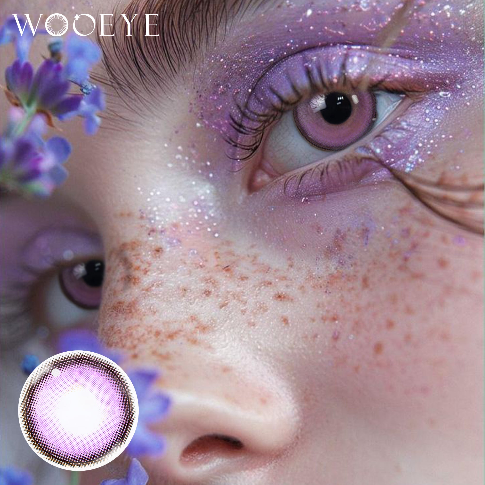 Wooeye Lilac-Purple Contact Lenses | 1 Year