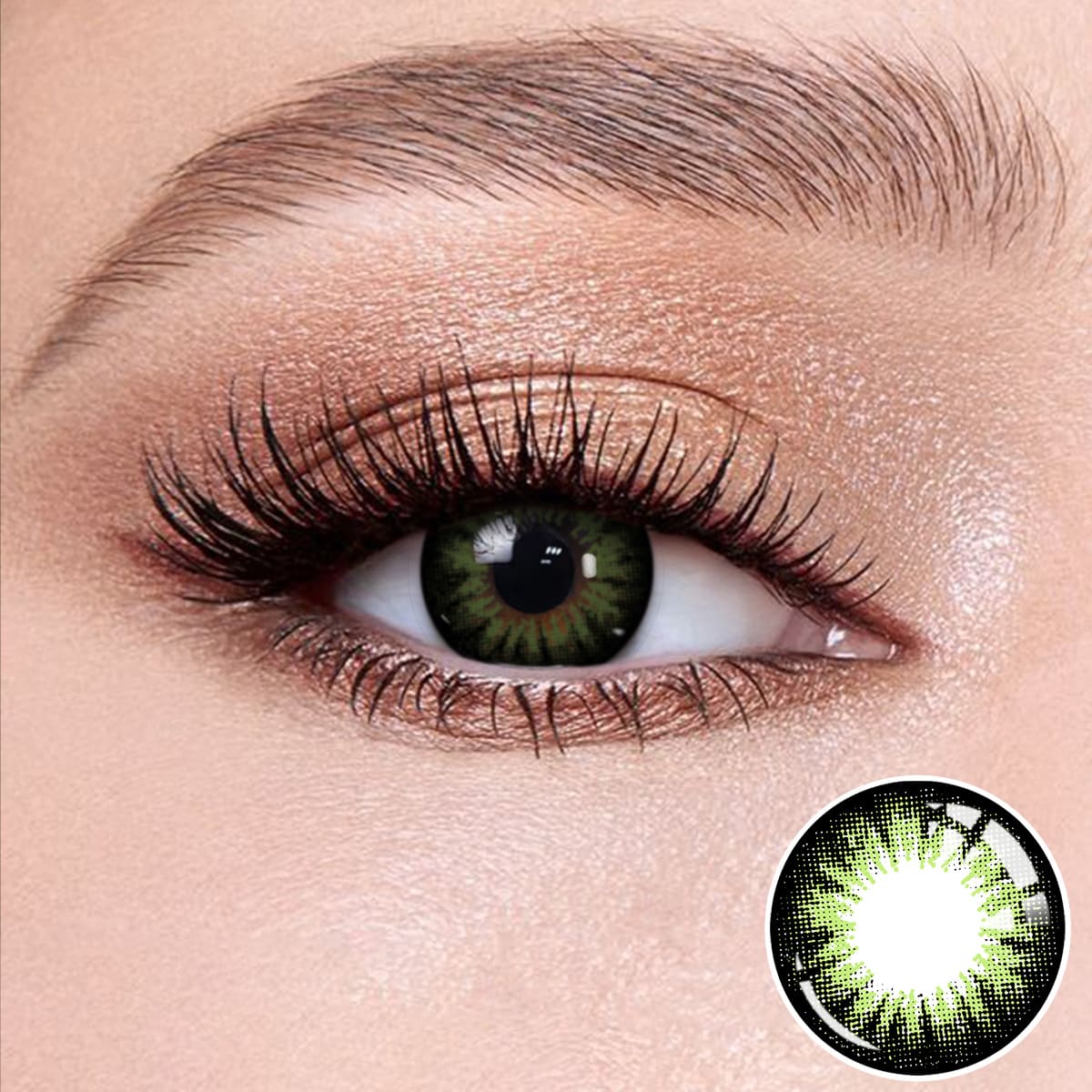 Wooeye Pearl Green Contact Lenses | 1 Year