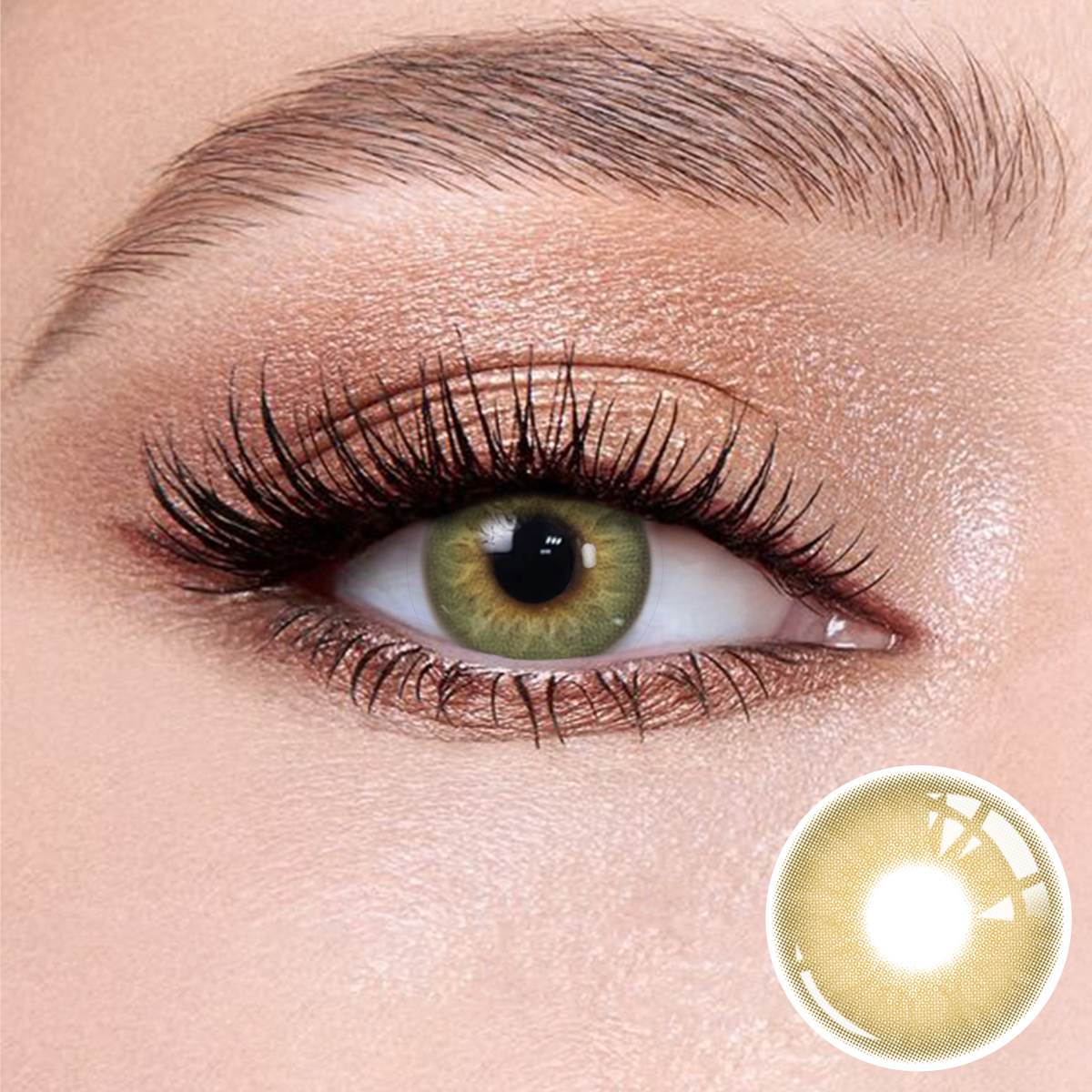 Wooeye Frozen Green Grey Contact Lenses | 1 Year