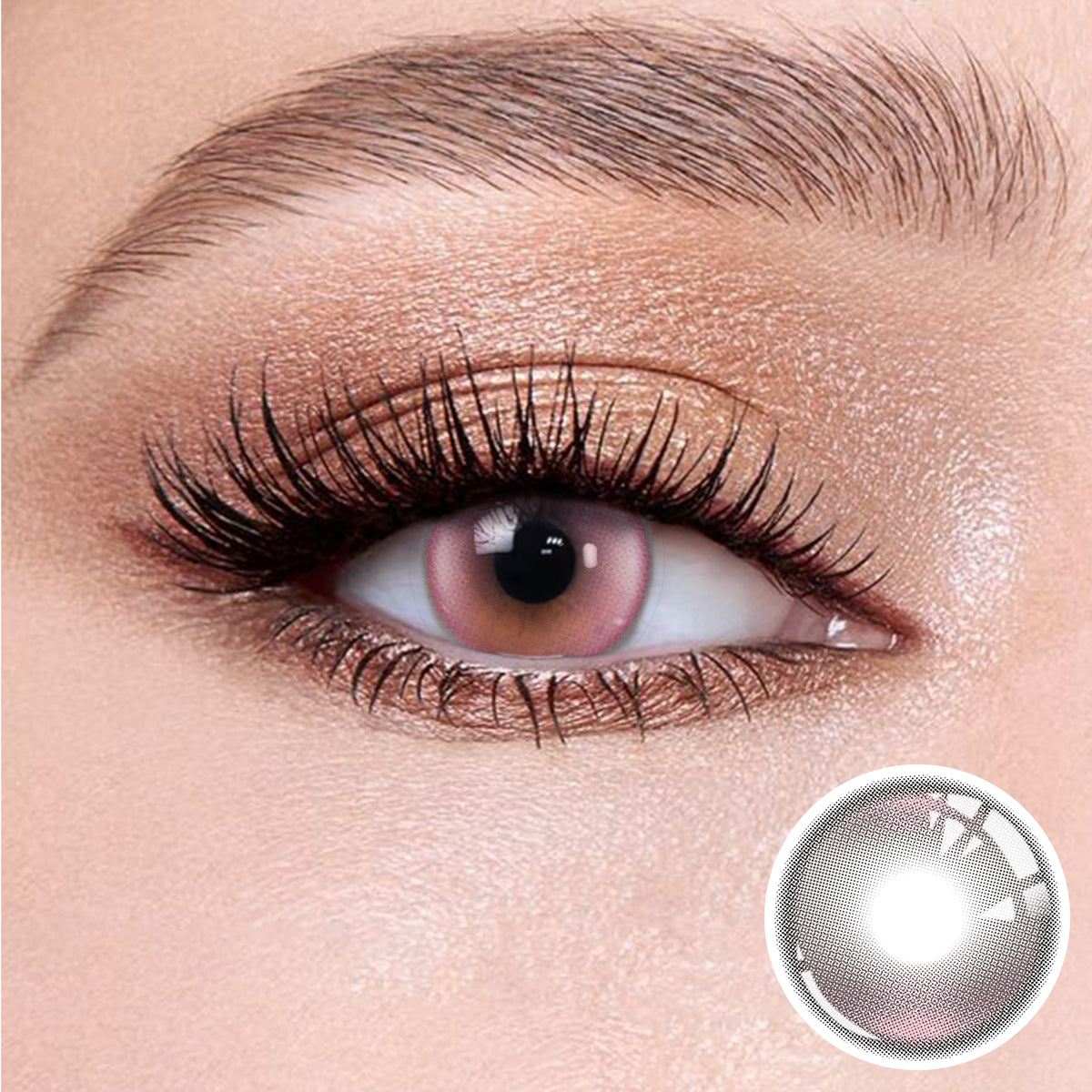 Wooeye Halo Pro Pink Contact Lenses | 1 Year