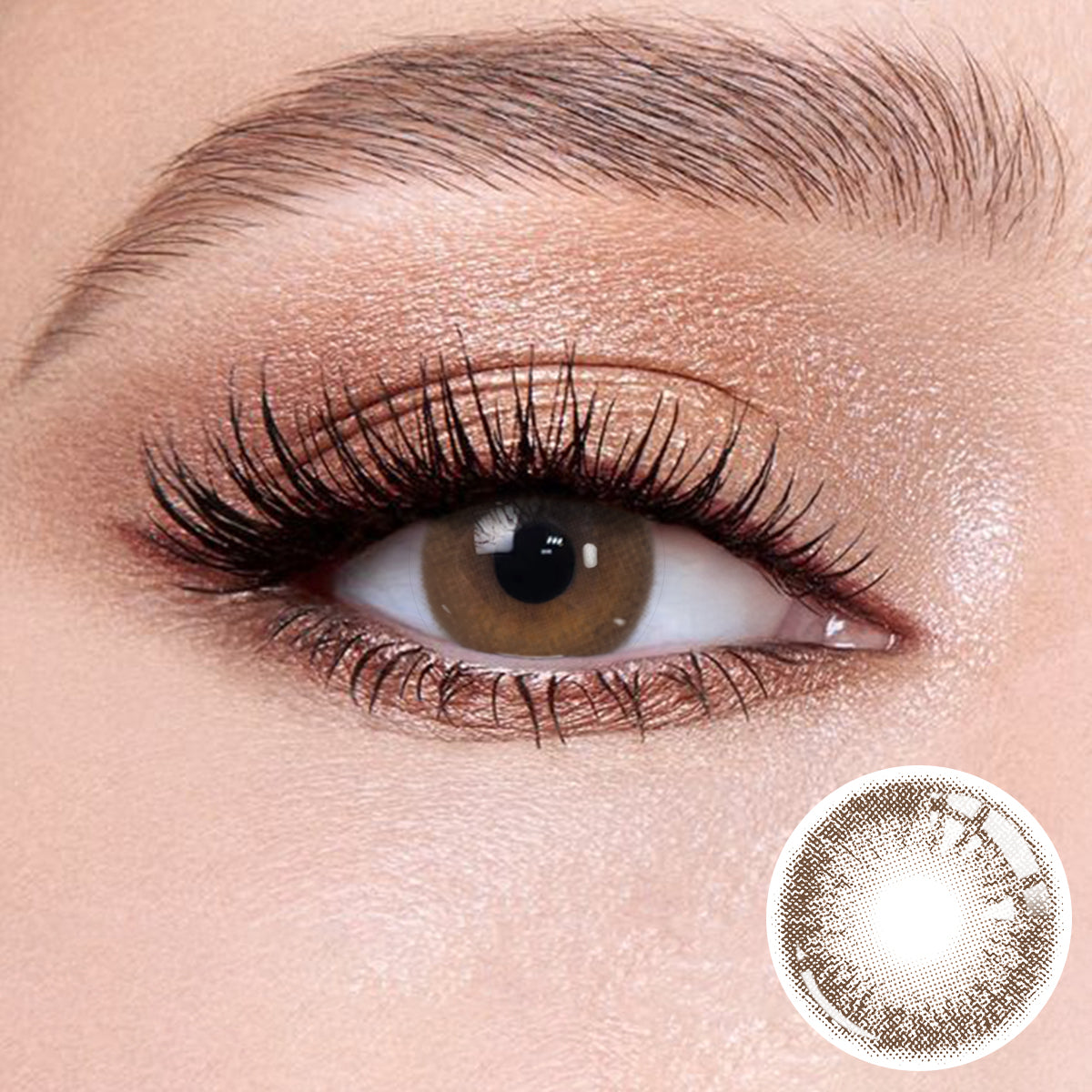 Wooeye Coffee Gray Contact Lenses | 1 Year