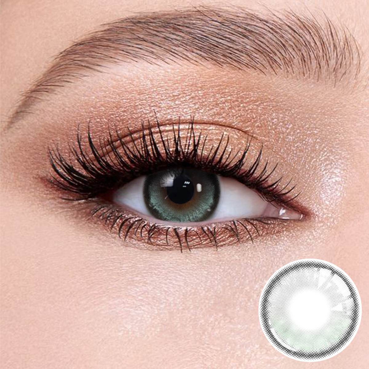 Bubbles Gray Natural contact lense