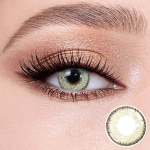Flaxseed Gray contacts for a romantic date