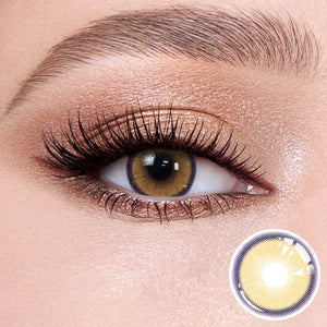 Grape Brown contact lense for brown eyes - Wooeye